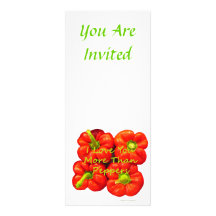 I Love You More Than Peppers Personalized Invitation