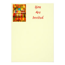 I Love You More Than Sugar Custom Invitation
