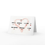I LOVE YOU - Morse Code & Letters Card