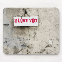 I Love You Mouse Pads