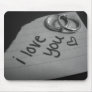 i love you mouse pad