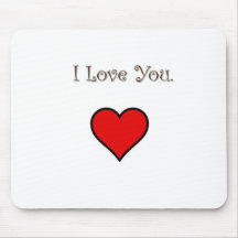 I Love You Mousepad
