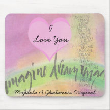 I love you Mousepad - Customised
