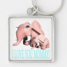 I Love You Mummy Key Chain