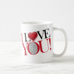 I Love You, photo-template - Customised Mugs
