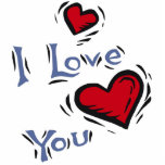 I love You photo sculptures