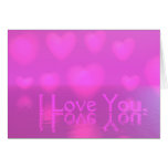 I Love You Pink Card