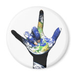 I Love You Planet Earth Magnet
