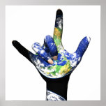 I Love You Planet Earth Poster posters