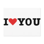 I love you postcards