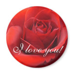 "I Love You" Roses magnets