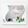 i love you scroll - customizable with your text mouse pads