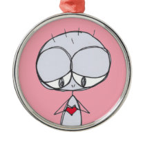 i love you stick figure cartoon ornament ornaments