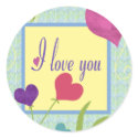 I Love You stickers