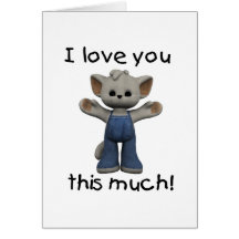 I Love You This Much! Greeting Cards