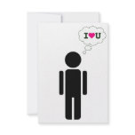 i love you thought bubble invitations