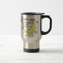 I love you to the moon and back coffee mug