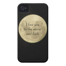 I love you to the moon and back iPhone 4/4s case