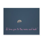 I love you to the moon and back ~ postcards