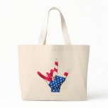 I Love You USA Flag Bag