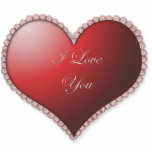 I Love You Valentine Sculptured Key Chain Photo Sculpture