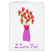 I LOVE YOU Valentine's Card - Customise!