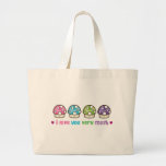 i love you very mush canvas bag