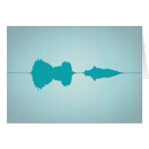 I Love You Waveform Folding Card 1