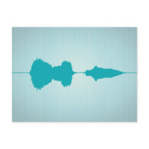 I Love You Waveform Postcard 1