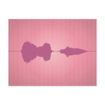 I Love You Waveform Postcard 2