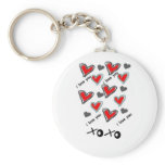 I LOVE YOU XOXO keychains