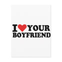I love your boyfriend postcards