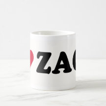 I LOVE ZACK COFFEE MUG