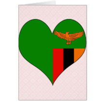 I Love Zambia Greeting Card