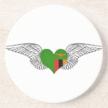 I Love Zambia -wings Coasters