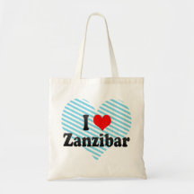 I Love Zanzibar, Tanzania Bags