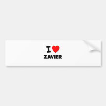 I love Zavier Bumper Sticker