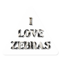 I love zebras stickers
