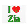 I Love Zia Post Card