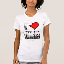 I Love Zombies Ladies Basic T-shirt