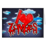 I Love Zombies Red Card