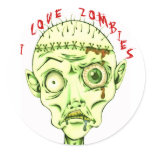 I love zombies stickers