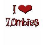 i love zombies t-shirts