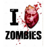 I love zombies t-shirts