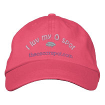 I luv my O spot (pink oscar) Embroidered Baseball Caps