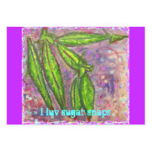 i luv sugar snaps business card