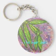 i luv sugar snaps key chains