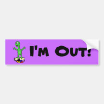 I’m Out Turtle Bumper Sticker