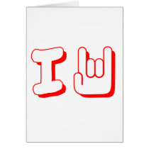 I \m/ Rock - Emo, Rocker, Alternative, Music Card