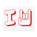 I \m/ Rock - Emo, Rocker, Alternative, Music postcards